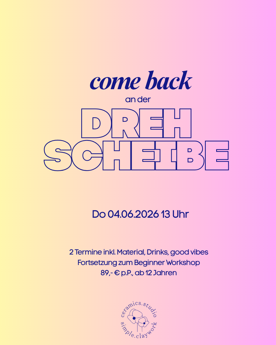 Come Back an der Drehscheibe Donnerstag 04.06.26 13 Uhr