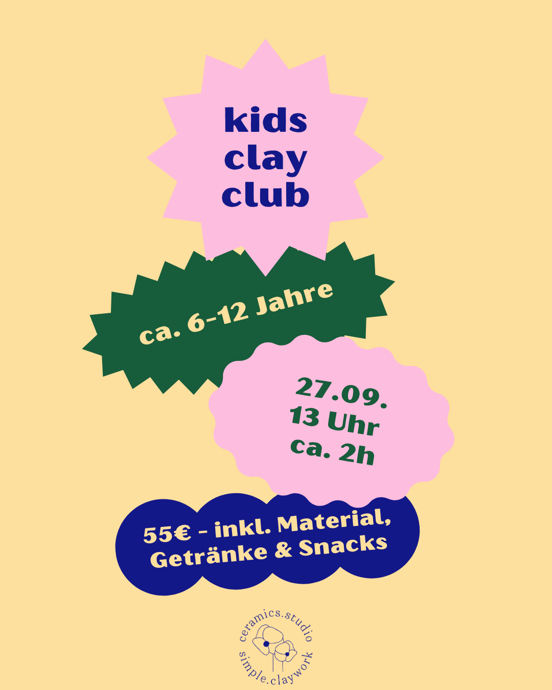 Kids Clay Club (6-12 Jahre) 27.09.2026 13 Uhr