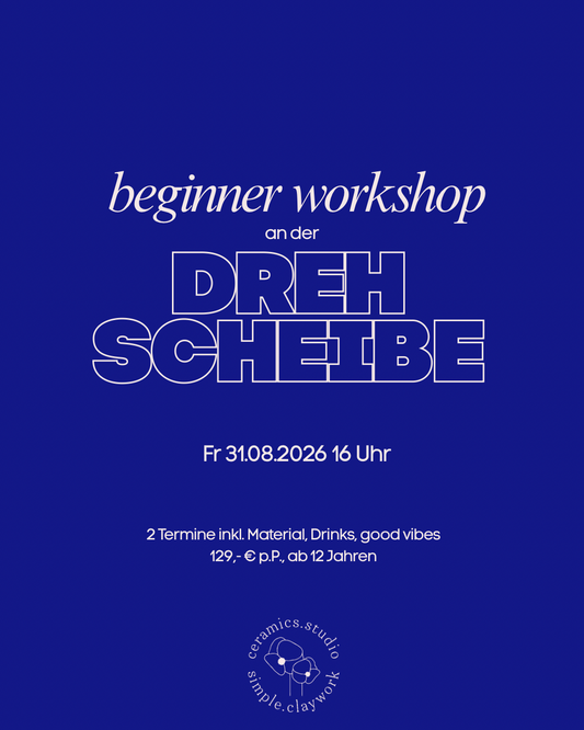 Beginner Workshop an der Drehscheibe Freitag 31.07.26 16 Uhr
