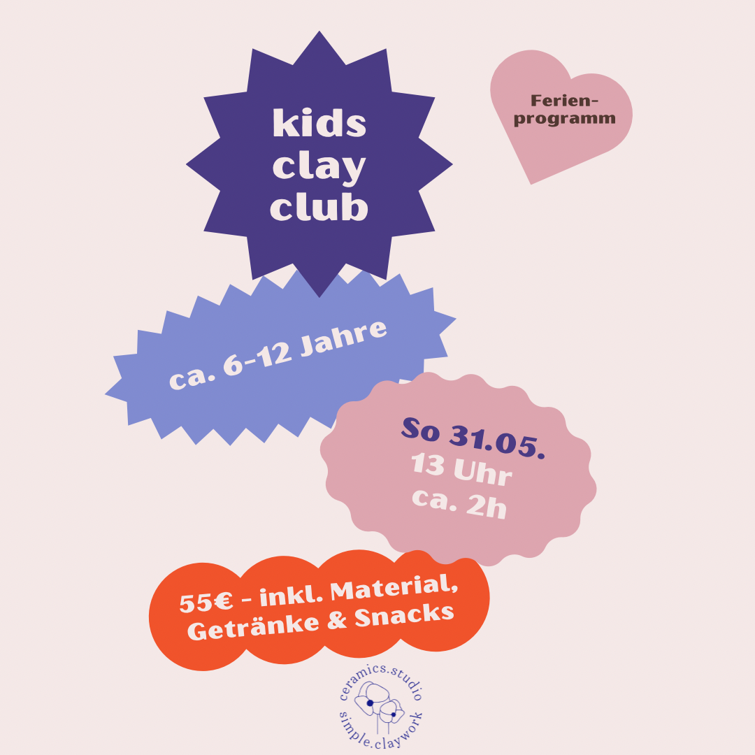 Kids Clay Club (6-12 Jahre) 31.05.26 13 Uhr