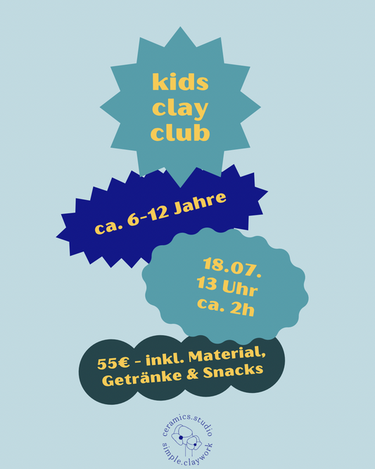 Kids Clay Club (6-12 Jahre) 18.07.26 13 Uhr